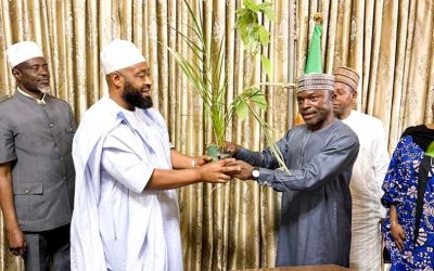 Gov. Bago marked the World Environment Day by planting indigenous economic trees in the state Liason Office