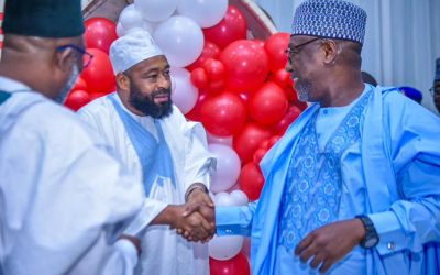 His Excellency, Gov. Mohammed Umar Bago of Niger state attended a special reception organized in honor of the immediate past governor of Niger state, Sen. Abubakar Sani Bello