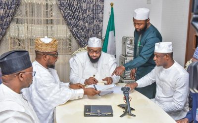 NIGER STATE GOVERNMENT SIGNS MOU WITH ALTERNATIVE BANK ON SUSTAINABLE DEVELOPMENT OF THE STATE