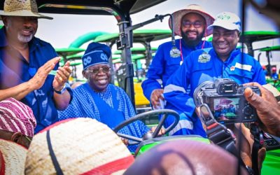 PRESIDENT TINUBU GUARANTEES CONTINUED SUPPORT TO THE FARMER GOVERNOR OF NIGER STATE TO FEED THE NATION ***INAUGURATES AIRPORT RENAMED AFTER HIM AND AGRICULTURAL MECHANIZATION EQUIPMENT IN MINNA