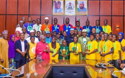 FARMER GOVERNOR UMARU BAGO RECEIVES NIGER STATE CONTINGENT FOR NATIONAL MILO BASKETBALL COMPETITION ***PLEDGES SUPPORT FOR SPORT ACTIVITIES IN THE STATE