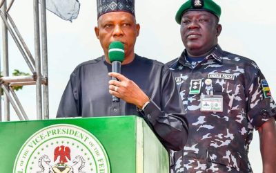 VICE PRESIDENT KASHIM SHETTIMA VISITS IDP CAMP IN GWADA, SHIRORO LOCAL GOVERNMENT AREA OF NIGER STATE ***ASSURES THEM OF FEDERAL GOVT EFFORTS FOR THEIR SAFE RETURN TO THEIR HOMES