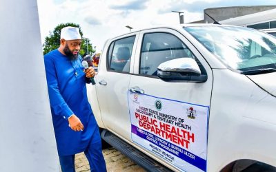 NIGER STATE GOV’T RECEIVES 50 MOTORCYCLES AND 3 PICK-UP TRUCKS DONATED BY DEVELOPMENT PARTNERS